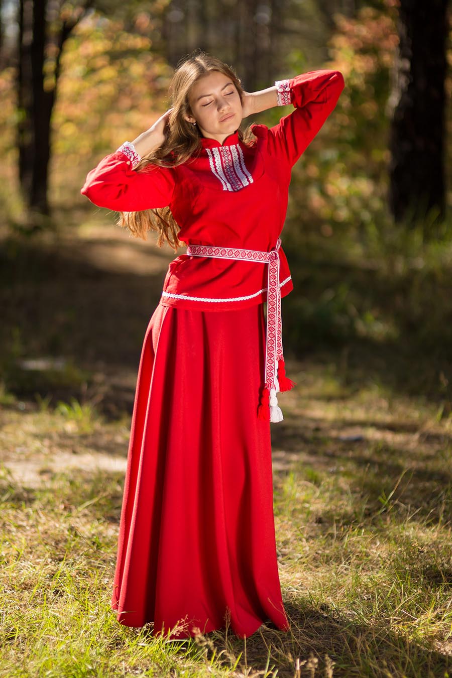 Underwear Women in Slavic costumes in Ribeiran-Pretu